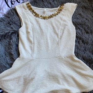 Blouse with Gold lining